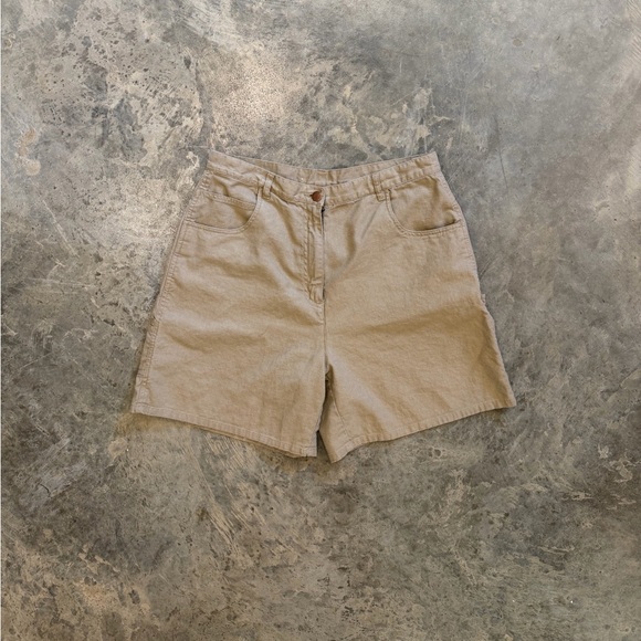 bill blass Pants - 90s Bill Blass Linen Carpenter Short